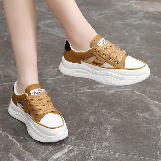 Damen Sportliche Sneakers mit dämpfendem Sohlenprofil und modischem Design EB