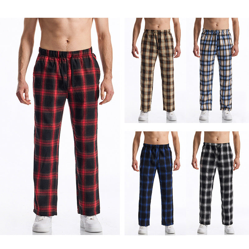 Herren bequeme Freizeithose mit Karomuster EB