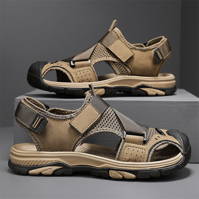 Herren Outdoor-Sandalen mit verstellbaren Riemen und rutschfester Sohle EB