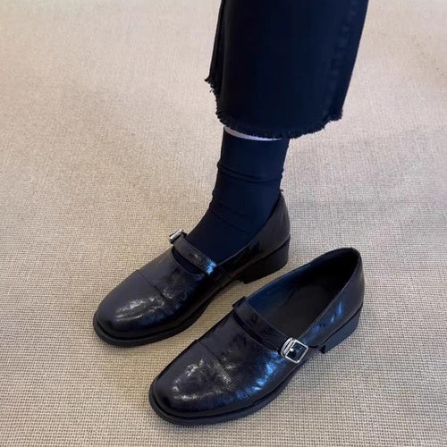 Damen Komfortable Slipper mit dekorativen Riemen und eleganter Schnalle EB