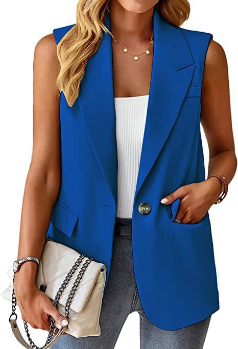 Damen Stylischer Blazer-Weste EB