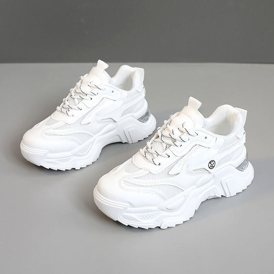 Damen Sportliche Chunky Sneaker mit atmungsaktivem Mesh-Obermaterial EB
