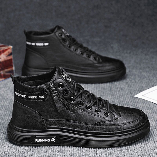 Damen Hohe Sneakers mit praktischem Reißverschluss und robustem Design EB