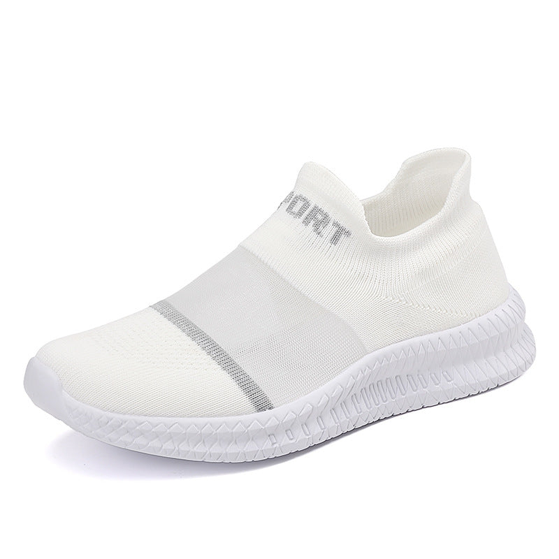 Damen Sportliche Slip-On Laufschuhe mit atmungsaktivem Gewebe und flexiblem Design EB
