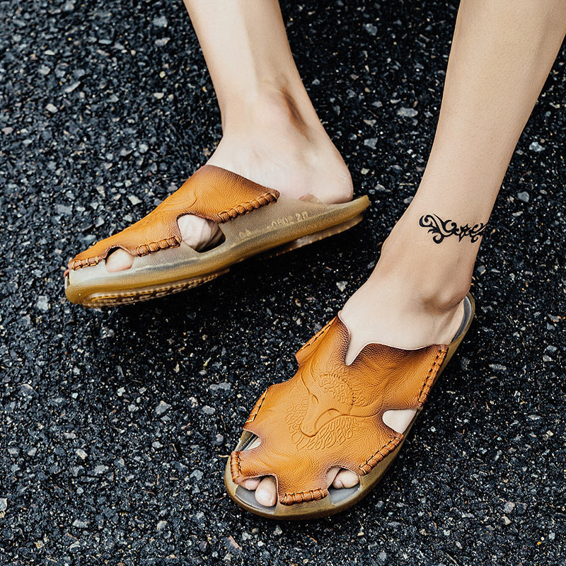 Damen Leder-Clogs mit luxuriösem Design und atmungsaktiver Sohle EB