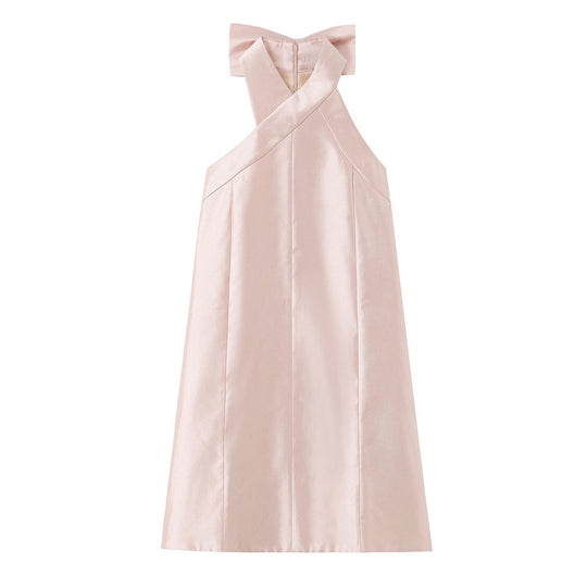 Damen Abendkleid mit asymmetrischem Schnitt und eleganter Rückenverzierung EB