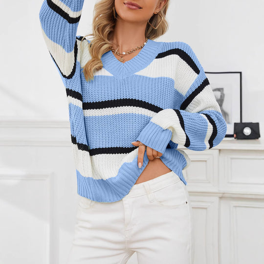 Damen Strickjacke mit Streifenmuster EB