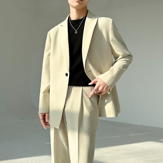 Herren eleganter Anzugblazer mit modernem Schnitt und feinem Innenfutter EB