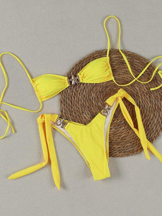 Damen Bikini-Set mit eleganten Schnallen EB