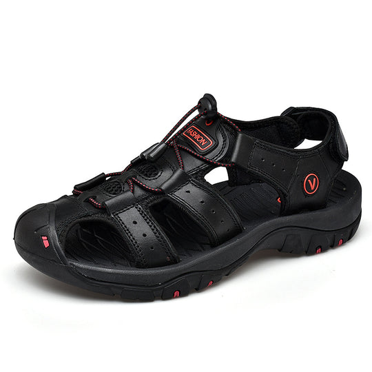 Herren Trekking-Sandalen mit verstellbarem Schnellschnürsystem und rutschfester Sohle EB