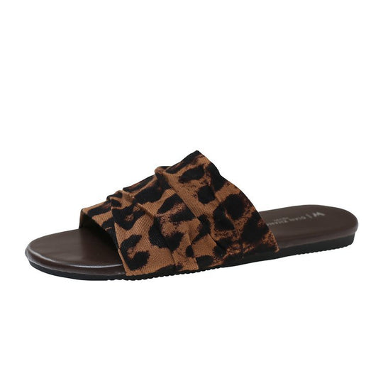 Damen bequeme Mules mit modernen Falten und rutschfester Sohle EB