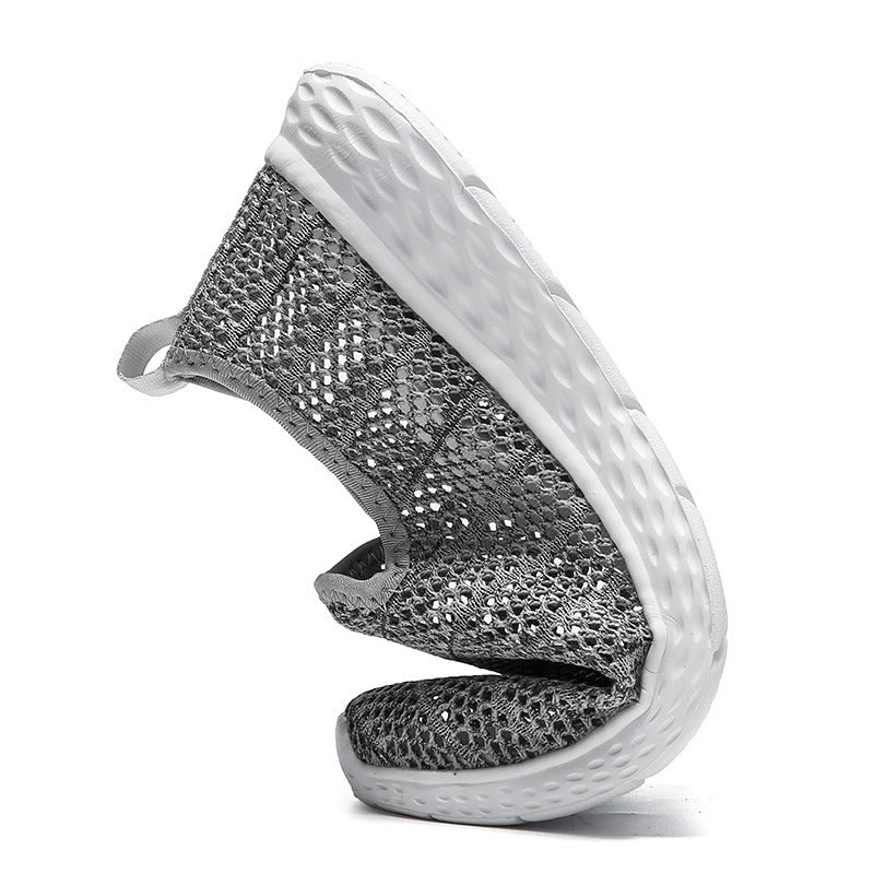 Damen Atmungsaktive Slip-On Sneakers mit elastischem Obermaterial EB