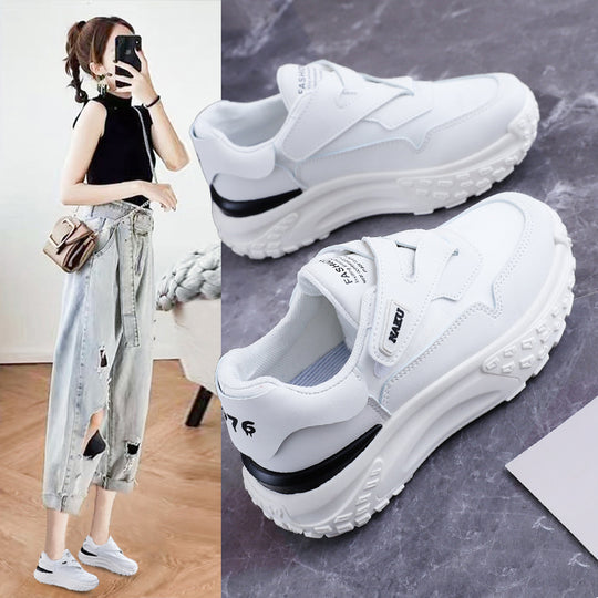 Damen Slipper Sneakers mit praktischem Klettverschluss und dämpfender Laufsohle EB