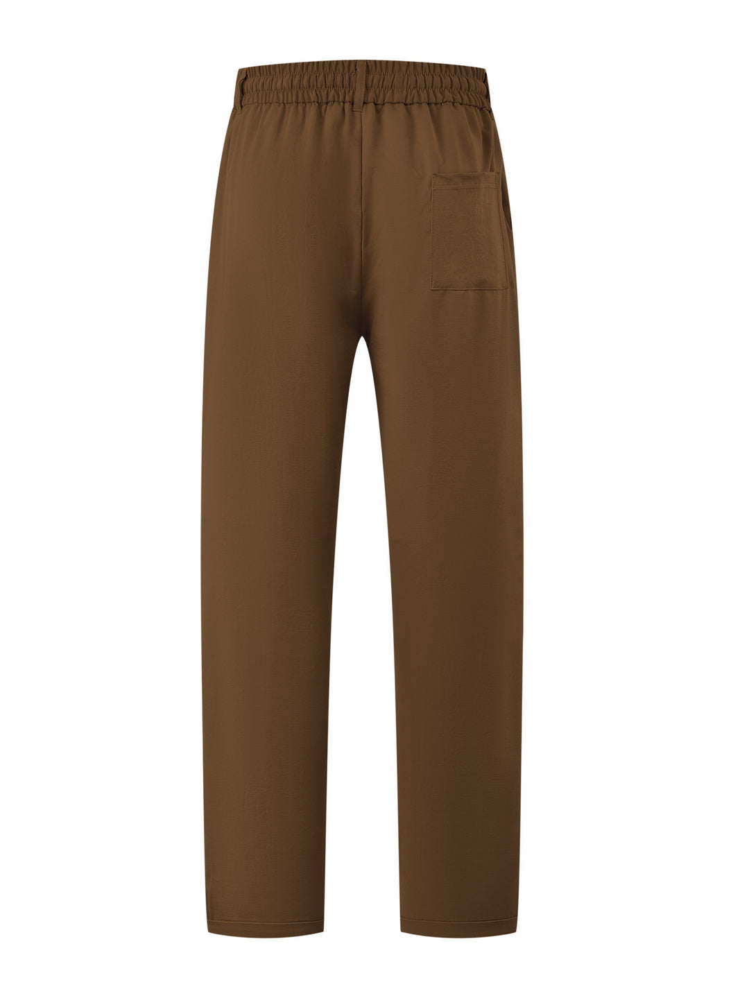 Damen Leichte Relaxhose mit elastischem Bund, geradem Schnitt & aufgesetzter Gesäßtasche EB
