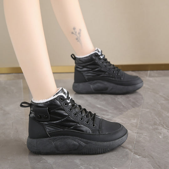 Damen Warmgefütterte High-Top Sneakers mit rutschfester Sohle EB