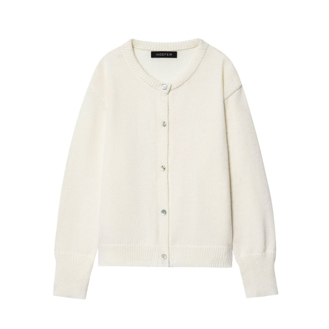 Damen Strickjacke mit Knopfdesign und gemütlichem Schnitt EB