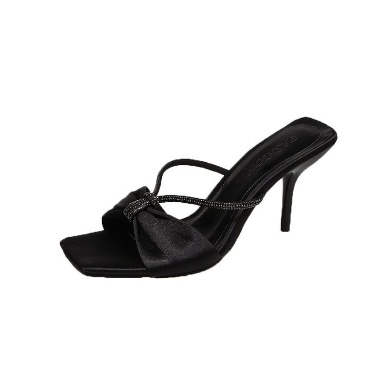 Damen elegante Slingback-Pumps mit dekorativem Schleifenakzent EB
