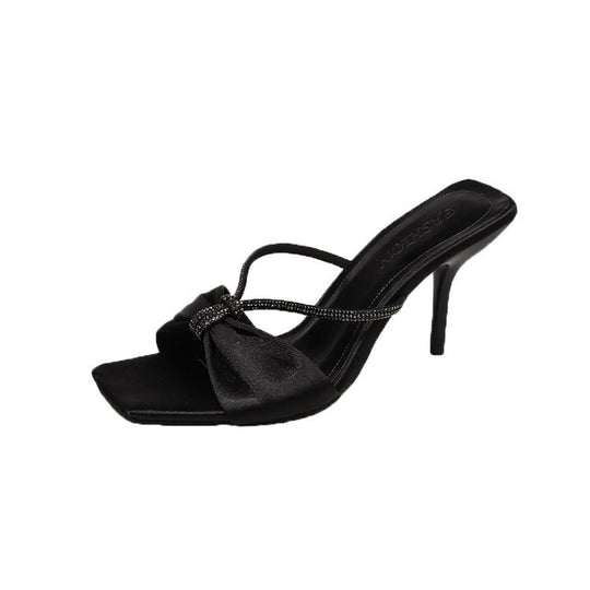 Damen elegante Slingback-Pumps mit dekorativem Schleifenakzent EB