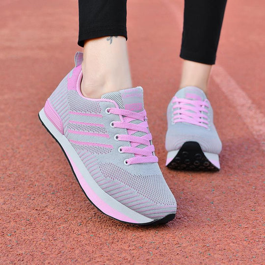 Damen Atmungsaktive Fitness-Sneaker mit gepolstertem Sohlenkomfort EB