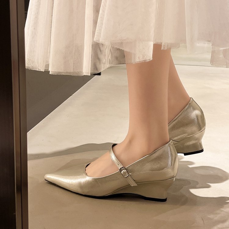 Damen elegante Mary Jane Pumps mit schickem Absatz EB