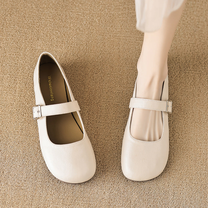Damen Ballerinas mit verstellbarem Riemen und angenhmem Innenfutter EB