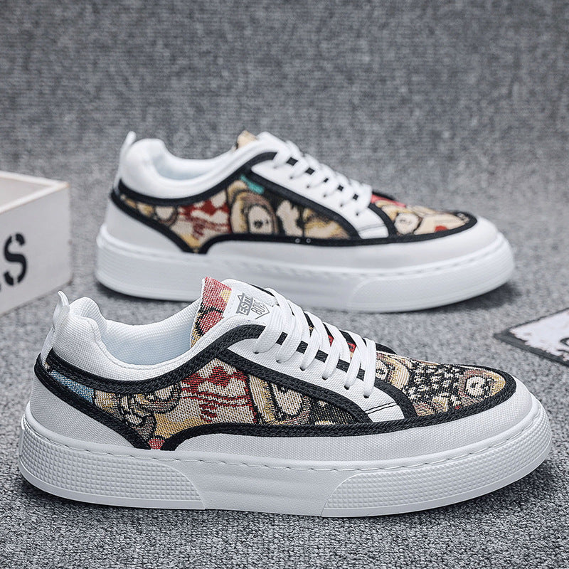 Damen Sneakers mit grafischem Muster und bequemer Sohle EB