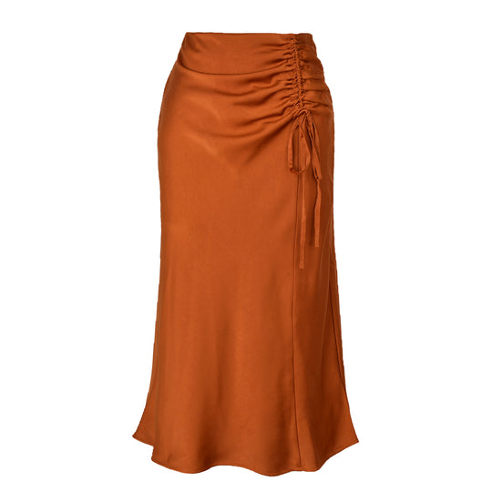 Damen Midirock mit Raffungen EB