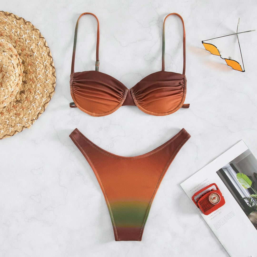 Damen Bikini-Set mit gepaddetem Oberteil und figurschmeichelndem Schnitt EB