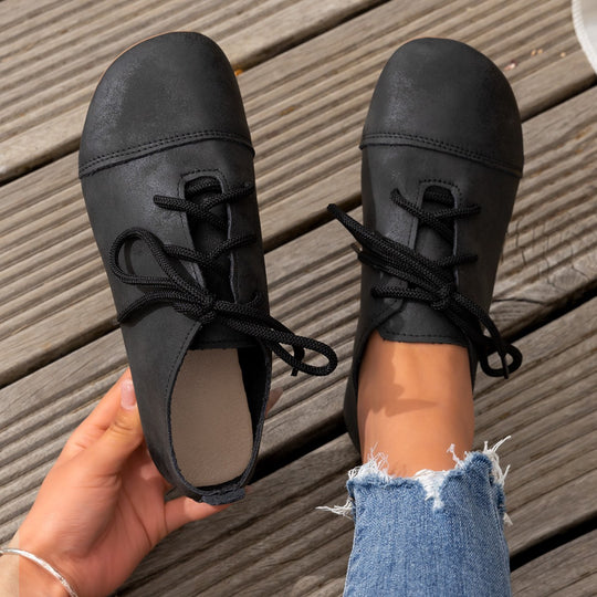 Damen Komfortable Schnürschuhe mit weichem Obermaterial EB