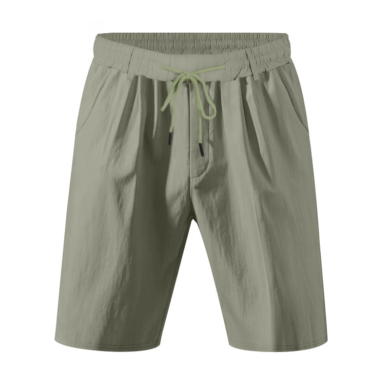 Damen bequeme Sweatshorts mit verstellbarem Bund und Seitentaschen EB