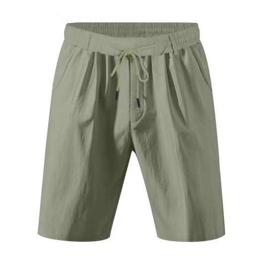 Damen bequeme Sweatshorts mit verstellbarem Bund und Seitentaschen EB