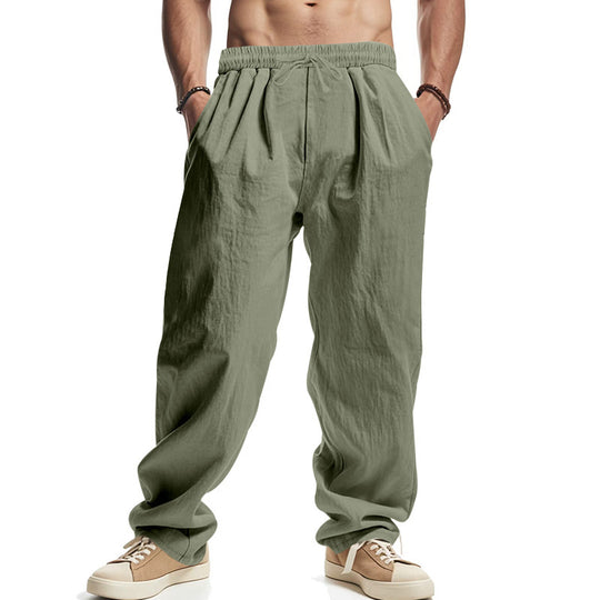 Herren Bequeme Sommerhose mit elastischem Bund und Seitentaschen EB