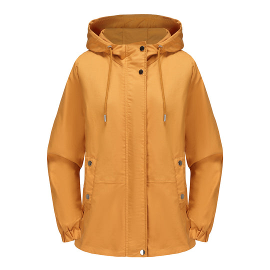 Damen leichte Windjacke mit verstellbarem Bund EB
