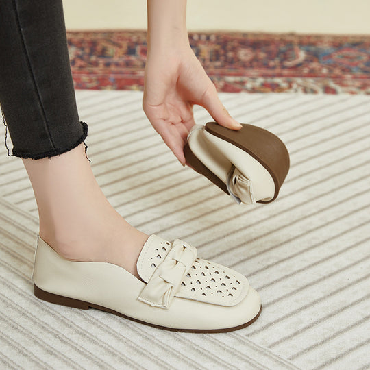 Damen Bequeme Mokassins mit modischem Schnallen-Design EB