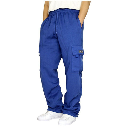 Herren Cargo-Jogginghose mit elastischem Bund und multifunktionalen Taschen EB