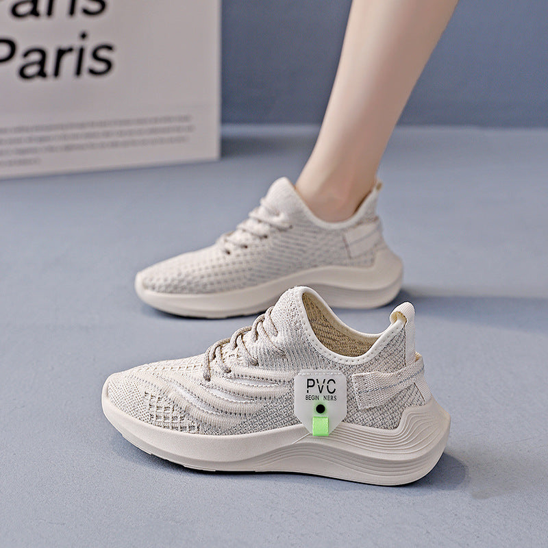 Damen Sportliche Sneakers mit atmungsaktivem Obermaterial und stabiler Sohle EB