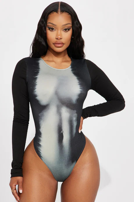 Damen Langarm Bodysuit EB