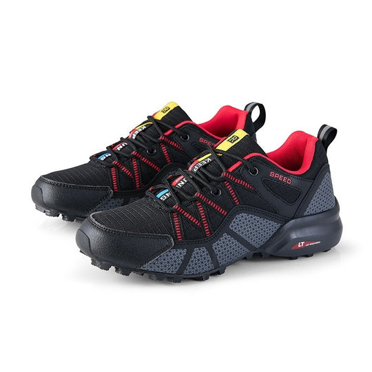 Herren nan robuster Trailrunning- und Outdoor-Sneaker mit griffiger Multiterrain-Profilsohle, verstärkter Zehenkappe und Bungee-Schnürung EB