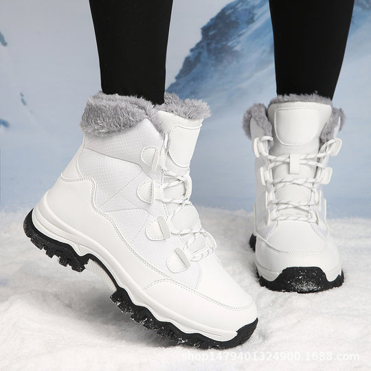 Damen Warme Winterstiefel mit isolierendem Fleece und rutschfester Sohle EB