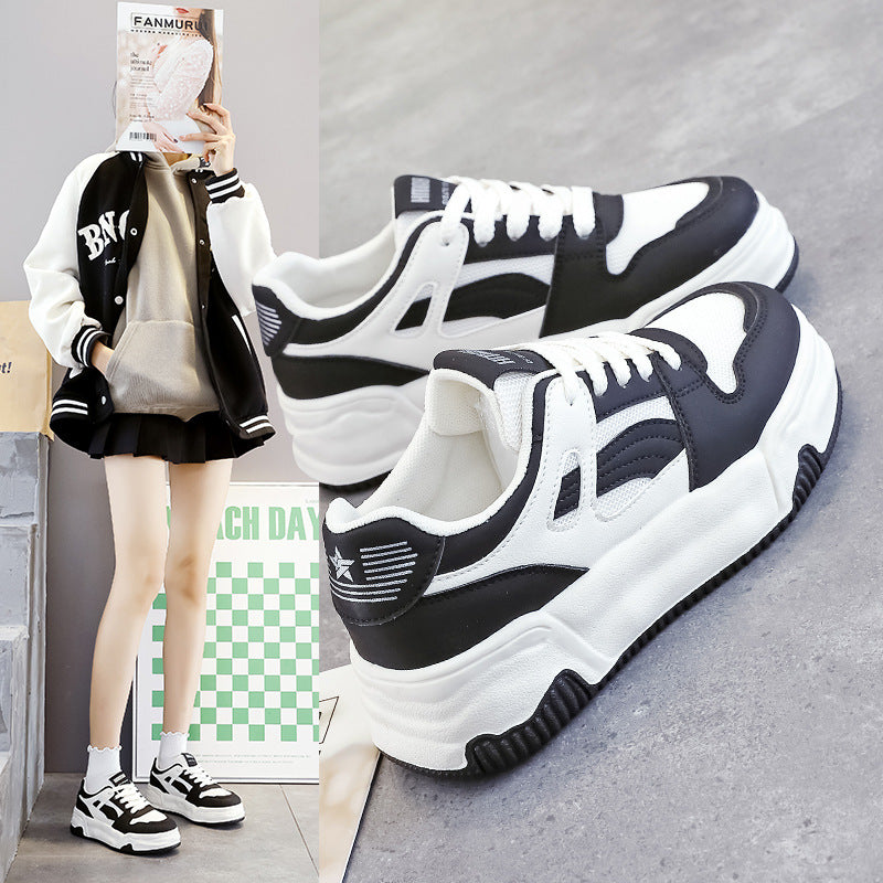 Damen Sneakers mit trendigem Design und gepolsterter Sohle EB