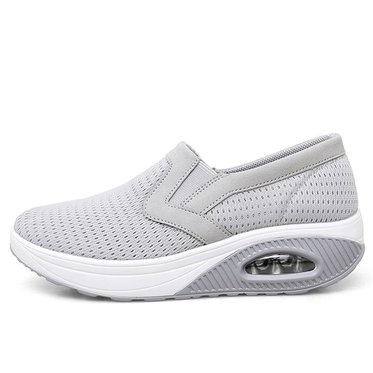 Damen Atmungsaktive Slip-On Sneakers mit dämpfender Sohle und flexiblem Design EB