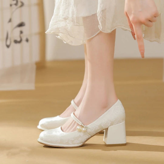 Damen Elegante Ballerinas mit verstellbarem Riemen EB