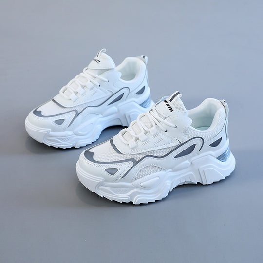 Damen Trendige Chunky Sneakers mit atmungsaktiven Mesh-Einsätzen und dämpfendem Sohlenprofil EB