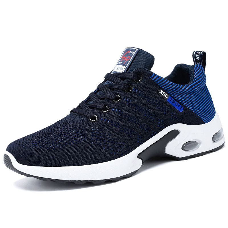 Herren nan atmungsaktive leichte Strick-Sneaker mit Luftkissen und rutschfester Laufsohle EB
