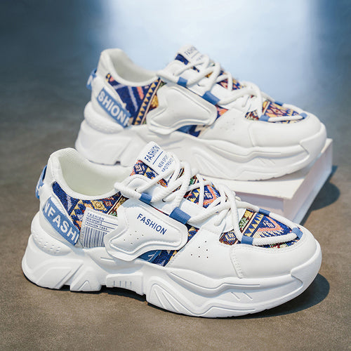 Damen Modische Chunky Sneakers mit innovativem Sohlenprofil und einzigartigem Design EB