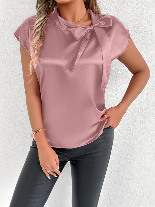 Damen Bluse mit eleganter Schleife EB