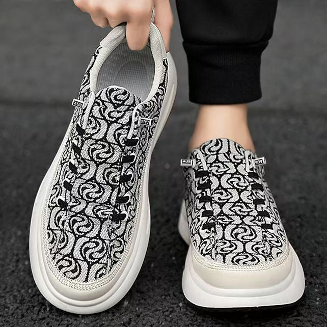 Damen Modische Slip-On Sneakers mit einzigartigem Design und Komfortsohle EB