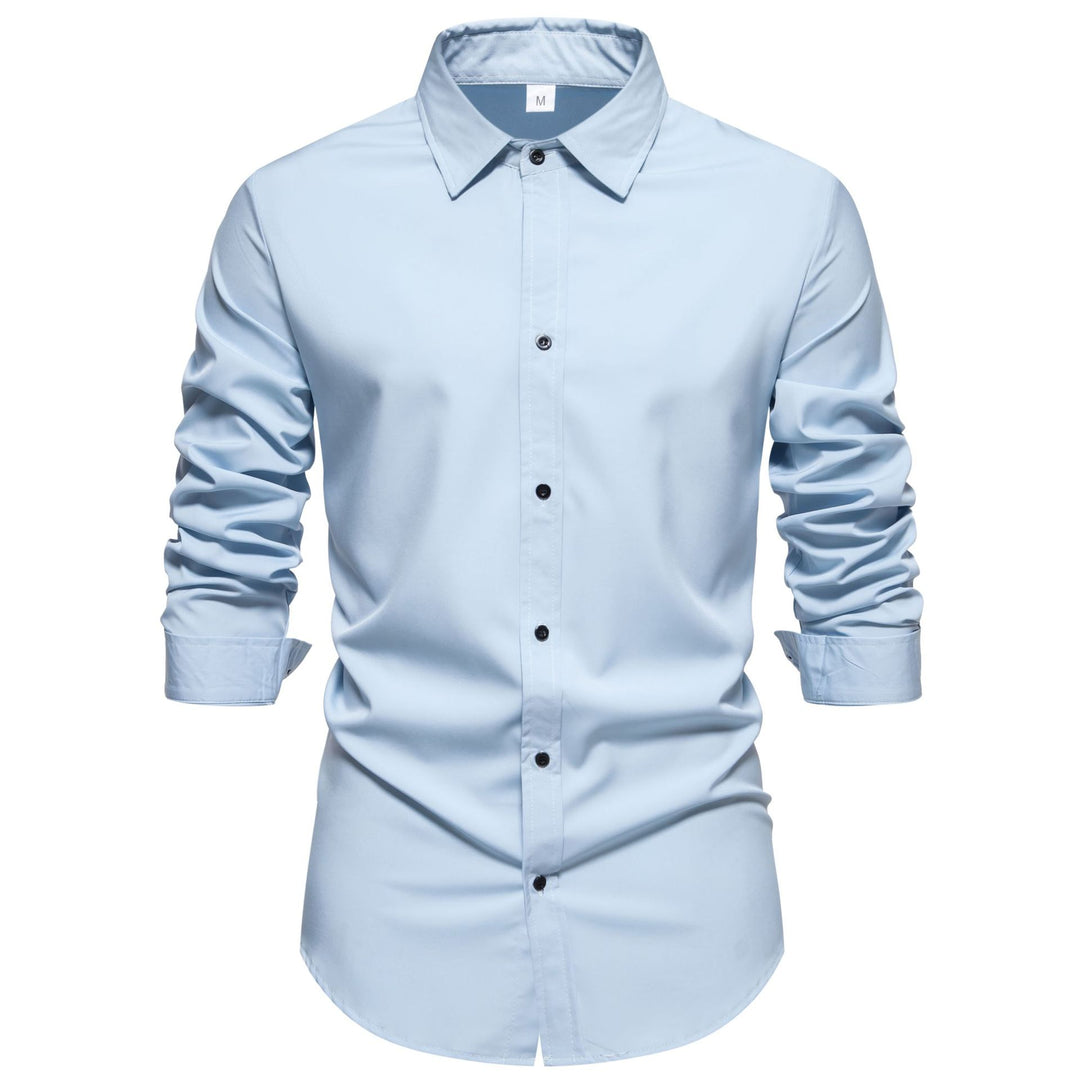 Herren Langarmhemd mit hochwertiger Baumwollqualität und modernem Schnitt EB