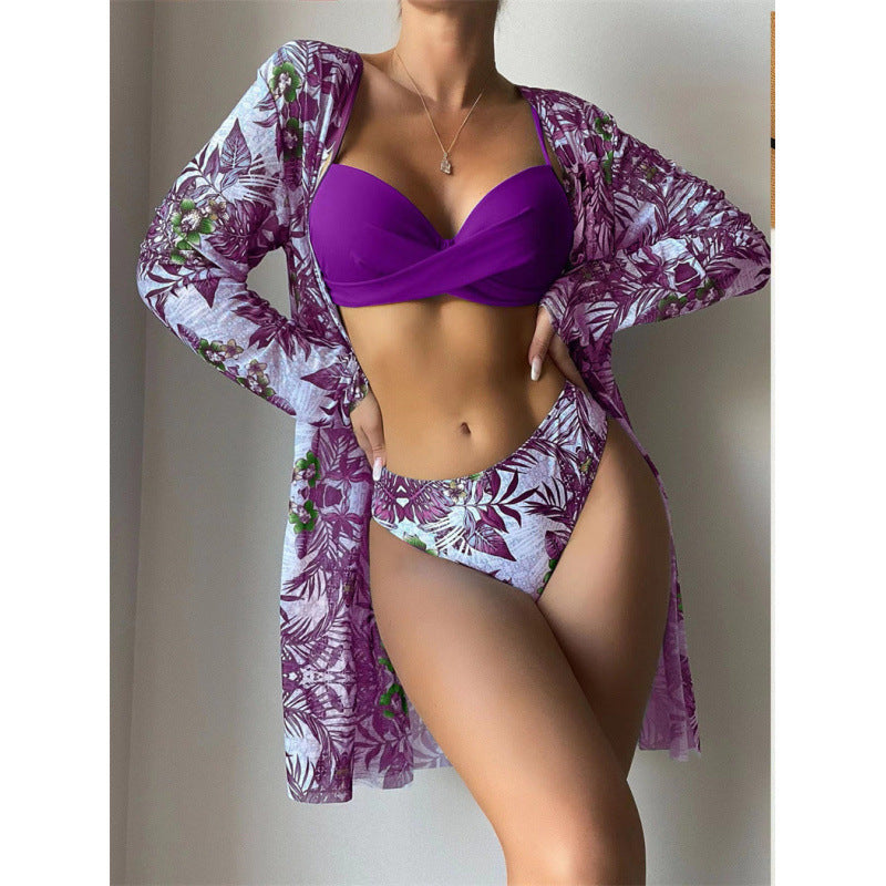 Damen Strandkleid mit floralen Mustern EB