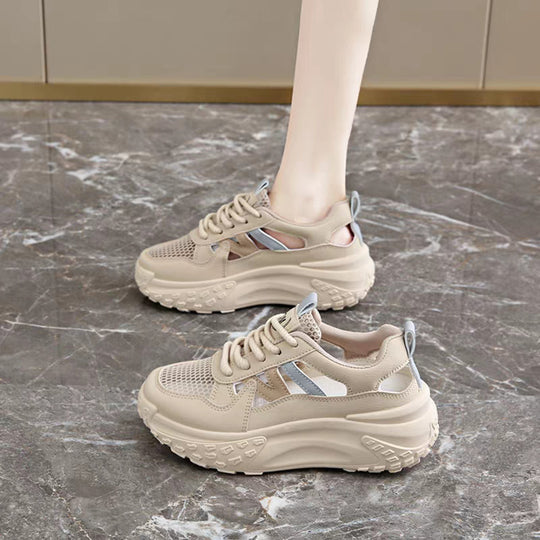 Damen Sportliche Sneakers mit atmungsaktivem Netz-Obermaterial von EB